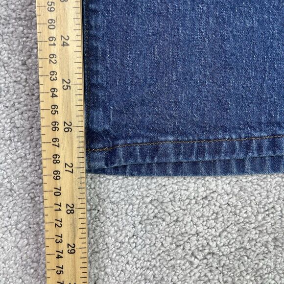 Banana Republic Jeans Women’s 29 Blue Straight Fit Wide Leg High Rise Dark Wash - Picture 10 of 12